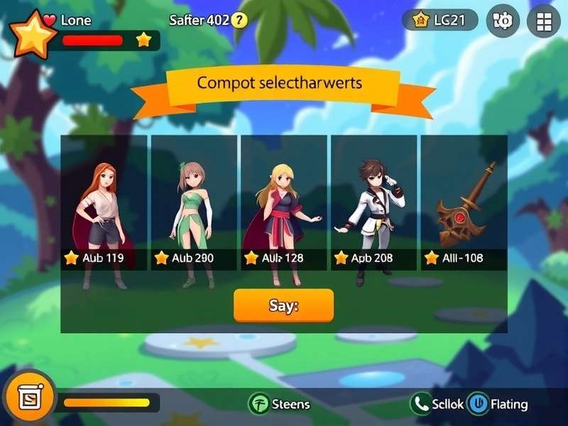 Saffron Flash Star character selection